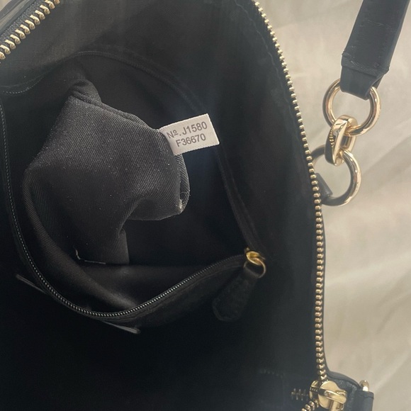 Coach  Rare Black Studded Kelsey Calf Leather Satchel - Picture 6 of 11